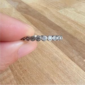 Kiera couture 925 Sterling silver ring
eternity Band size 8